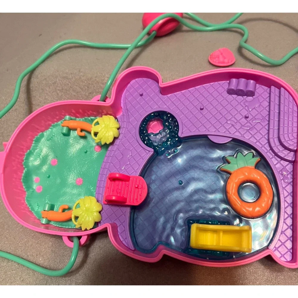 Mattel Polly Pocket Adventures in Rio 2 in 1 Momma Monkey & Baby Detachable-READ